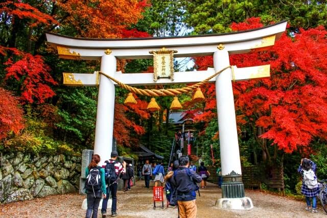 宝登山神社の紅葉