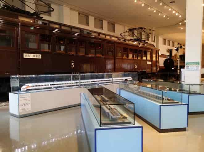東武博物館の電車の展示