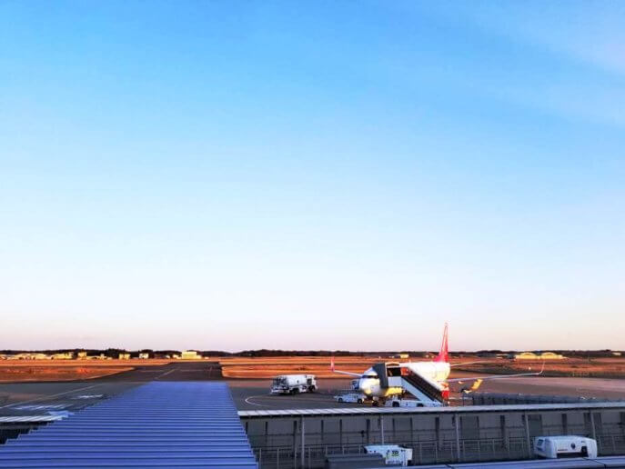 茨城空港で飛行機を間近で見るときは時間に注意