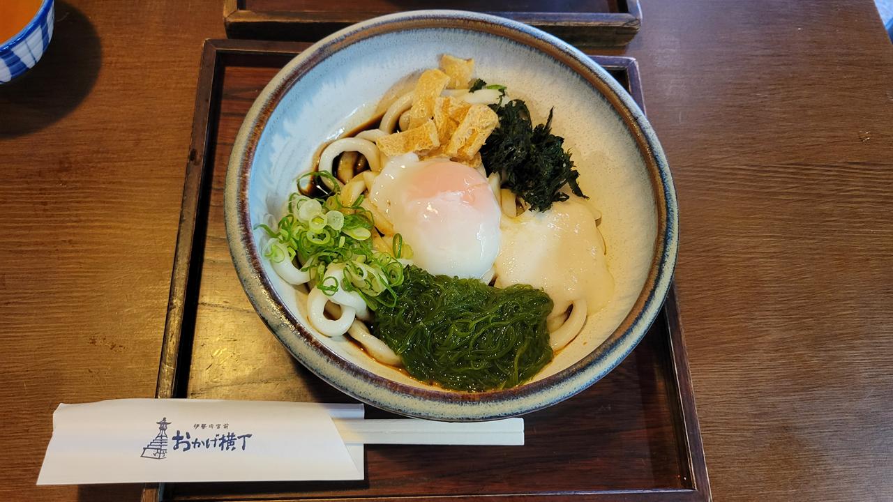 おかげ横丁で伊勢うどん